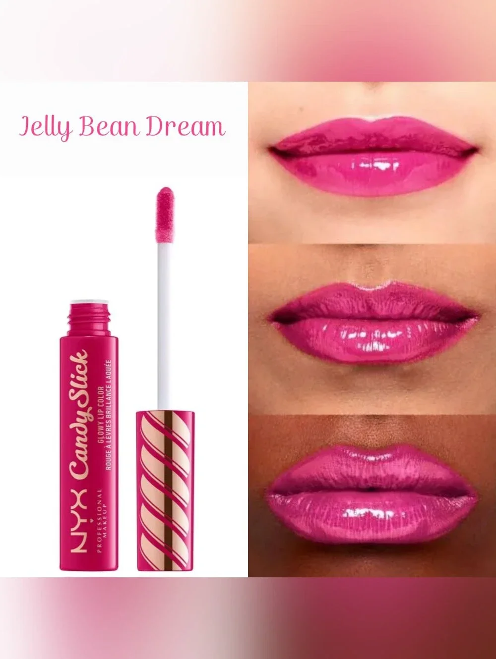 NYX Candy Slick JELLY BEAN DREAM Glowy Lip Color CSLGLC05 Brand New & Sealed